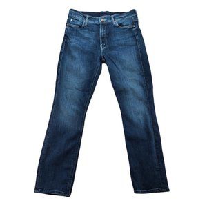 Mother Womens Size 28 The Mid Rise Dazzler Ankle Denim Jeans Dark Wash Stretch